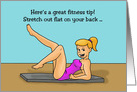 Humorous Birthday Card Here’s A Great Fitness Tip card