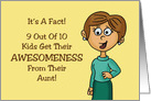 Nephew Birthday Kids Get Their Awesomeness From Their Aunt card