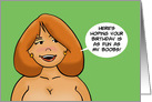 Adult Birthday Here’s Hoping Your Birthday Is As Fun As My Boobs card
