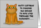 Humorous Getting Older Birthday Someone Old Enough To Have Lived card