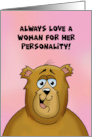 Funny Anniversary For Friend Love A Woman For Her Personality card