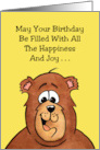 Birthday With Cartoon May Your Birthday Be Filled With All The Joy card