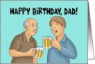 Father’s Birthday From Son With Beer A Cold One For The Old One card