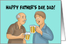 Father’s Day For Dad From Son With Beer A Cold One For The Old One card