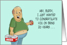 Humorous 40th Birthday Congratulate You On Being 20 Years From card