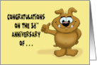 Humorous 56th Birthday Congratulations On The 38th Anniversary card