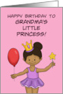 Granddaughter Birthday Grandma’s Little Princess With Black Girl card