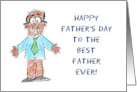 Father’s Day With Child Like Black Father To The Best Father Ever card