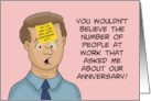 Humorous Anniversary For Wife People Asked About Our Anniversary card