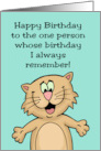 Humorous My Twin Birthday Whose Birthday I Always Remember card