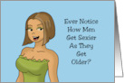 Humorous Birthday For Him Ever Notice How Men Gets Sexier As They card
