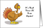 Humorous Thanksgiving It’s Time To Set Your Scale Back 10 Pounds card