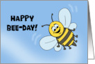 Cute Birthday With Cartoon Bee Happy Bee Day card