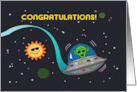 Humorous Birthday Congratulations On Successfully Orbiting The Sun card