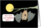 Humorous Halloween With Cartoon Bat I Love Hanging Out With You card