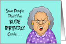 Humorous Adult Birthday Some People Don’t Like Rude Cards F**k Them card