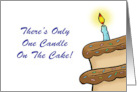 Humorous Birthday There’s Only one Candle You’re One In A Million card