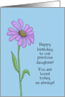 Daughter Birthday With Flower To Our Precious Daughter card