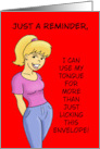 Humorous Adult Valentine I Can Use My Tongue For More Than Just card