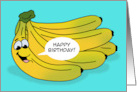 Humorous Birthday With Bananas Happy Birthday From The Bunch Of Us card
