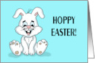Humorous Easter With Cartoon Bunny Hoppy Easter card