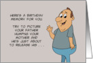 Humorous Adult Birthday Picture Your Father Humping Your Mother card