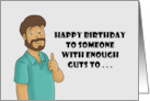 Humorous Sister In Law Birthday To Someone With Enough Guts card