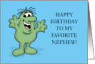 Humorous Favorite Nephew In Law Birthday You’re My Only Nephew card