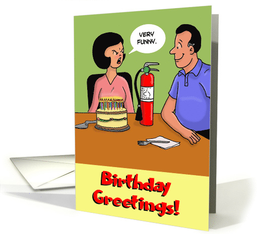 For Her Birthday With Many Candles and Fire Extinguisher.... (1466268)