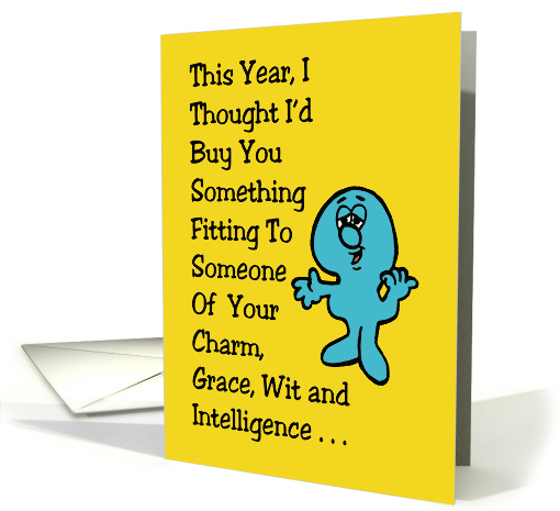 Character Saying I Bought Something Fitting card (1468888)