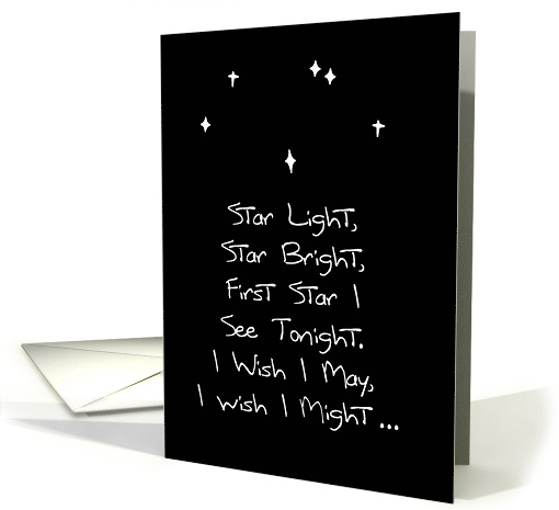 Missing You Card with Stars and I Wish I May, I Wish Might card