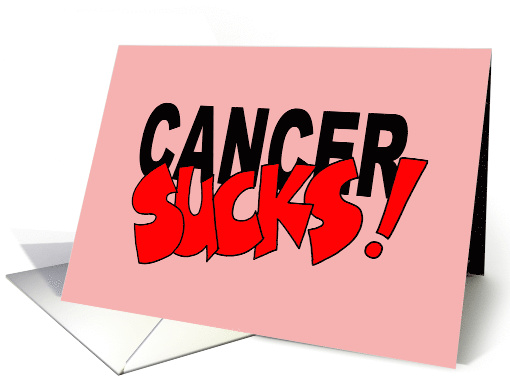 Cancer Sucks Card Showing Support For Someone Diagnosed card (1478738)