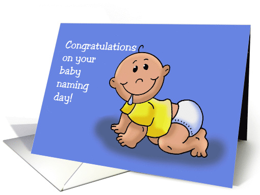 Congratulations on Baby Naming Ceremony Boy Baby card (1479068)