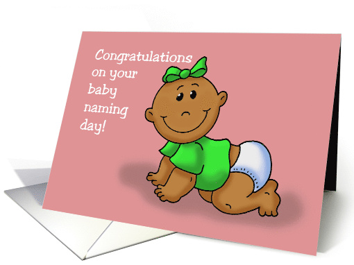 Congratulations on Baby Naming Ceremony Girl Baby card (1479072)