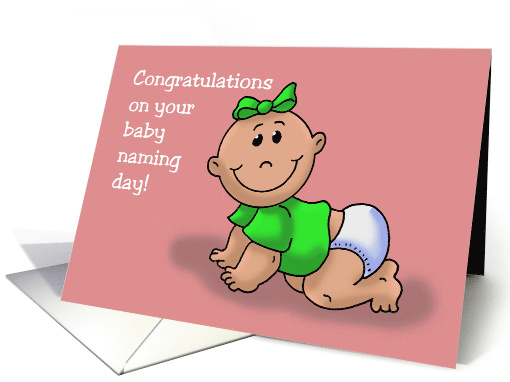 Congratulations on Baby Naming Ceremony Girl Baby card (1479074)
