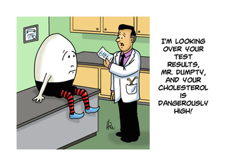 Good Luck on Your Medical Test Card with Humpty Dumpty