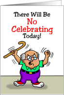 National Grouch Day Card With a Cartoon of an Old Grouch card