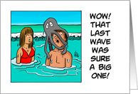 World Octopus Day Card with a Cartoon of an octopus on a head card