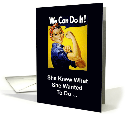 International Women's Day Card With Rosie the Riveter card (1486790)