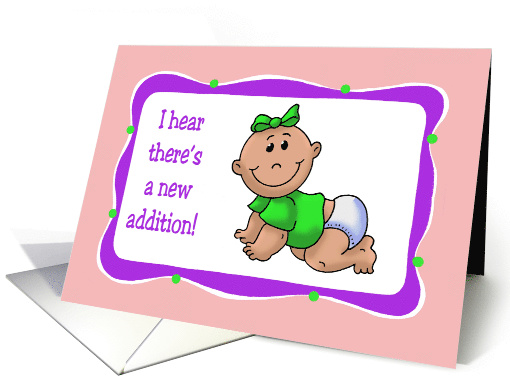 Congratulations Card On Having a New Baby Girl card (1490666)