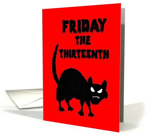 Friday the Thirteenth Card with Black Cat card (1493716)