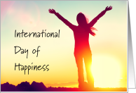 International Day of Happiness With a Sunrise card