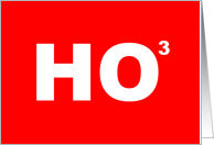 Christmas Card With HO3 (Ho Ho Ho) card