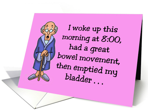 Humorous Hi/Hello Card Had A Great Bowel Movement card (1507152)