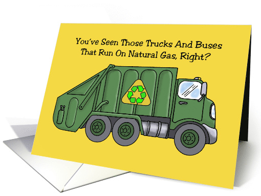 Humorous Adult Birthday Card With A Garbage Truck card (1512030)