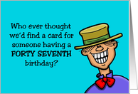 47th Birthday Cards from Greeting Card Universe