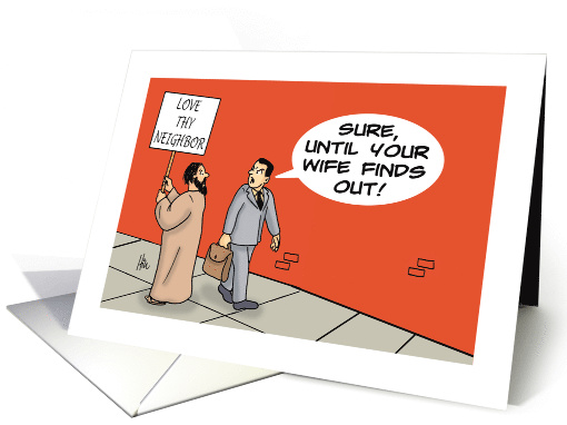 Sorry To Hear Of Your Divorce Card With Cartoon card (1517008)