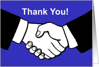 Thank You Card With Two People Shaking Hands card