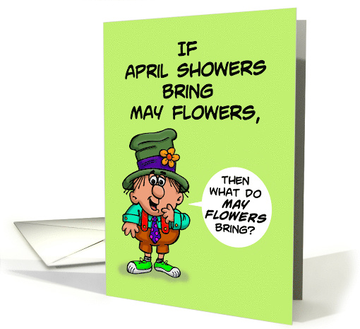 Humorous Spring Season Card April Showers card (1518450)