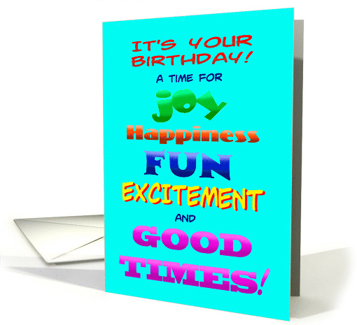 Humorous 40th Birthday Card A Time For Joy, etc. card (1519320)